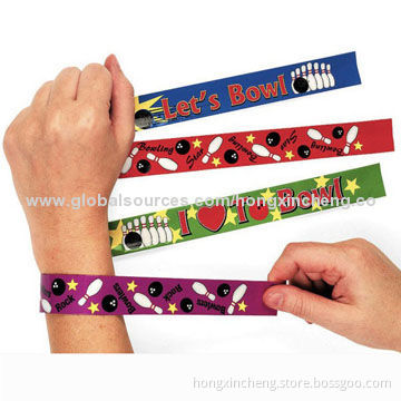 Silicone Slap Bracelets/Wristbands with CE, CCC, SGS, RoHS, REACH Standards